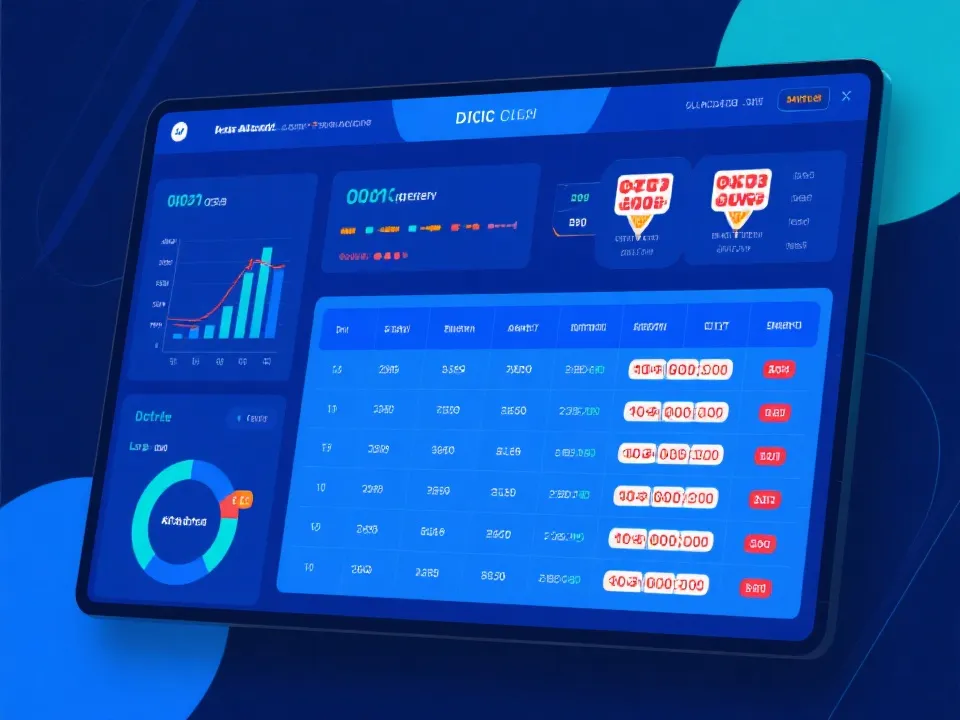 开奖结果数据展示界面示意图