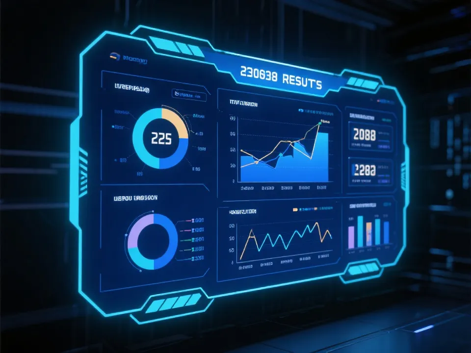 现代化开奖数据看板示意图